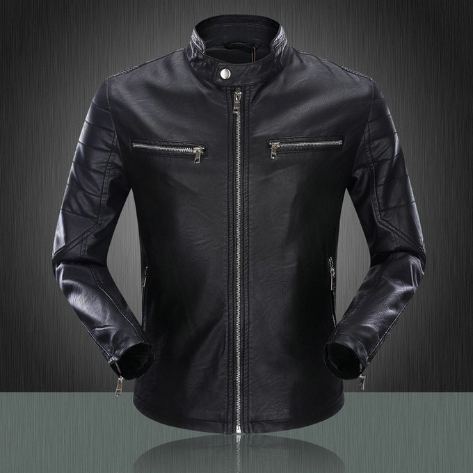 Veste en cuir Gucci promotion